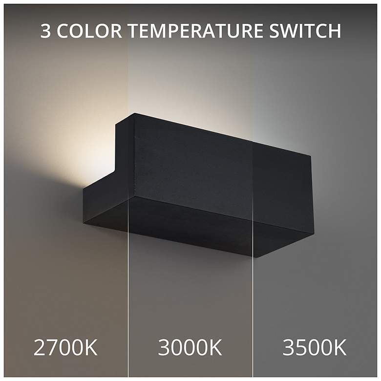 Image 6 Bantam 3.5"H x 9"W 1-Light Wall Sconce in Black more views