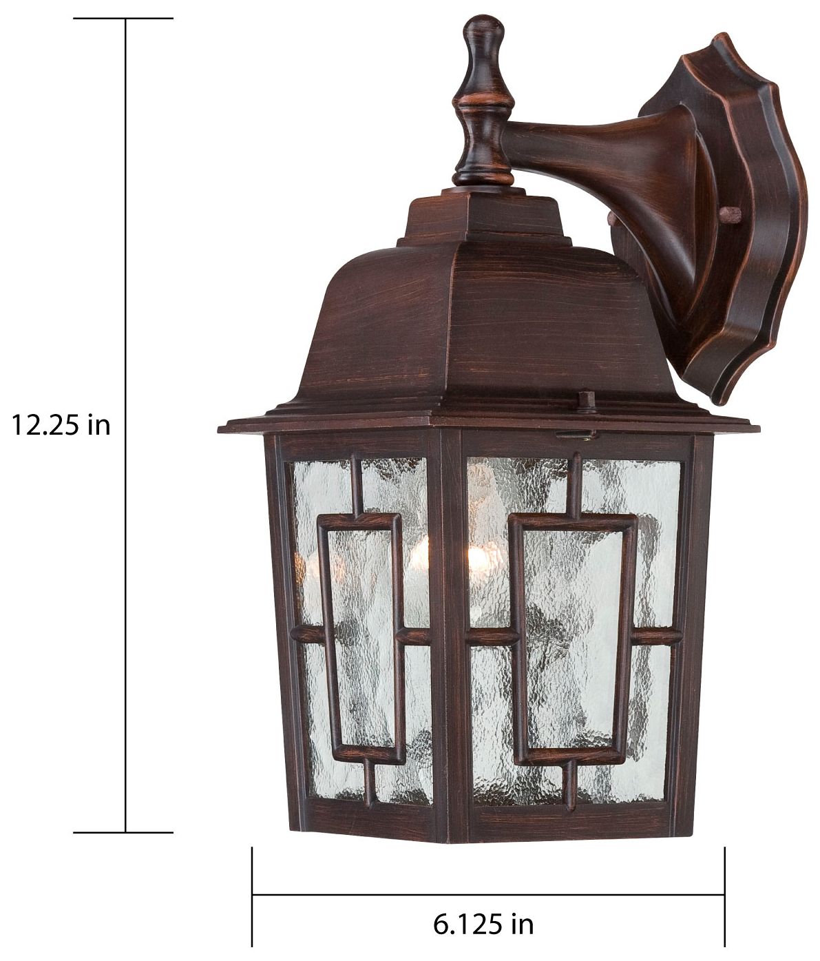 BANYAN 1 LGT 12" OUTDOOR WALL