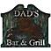 Bar & Grill 24" Wide Wall Plaque