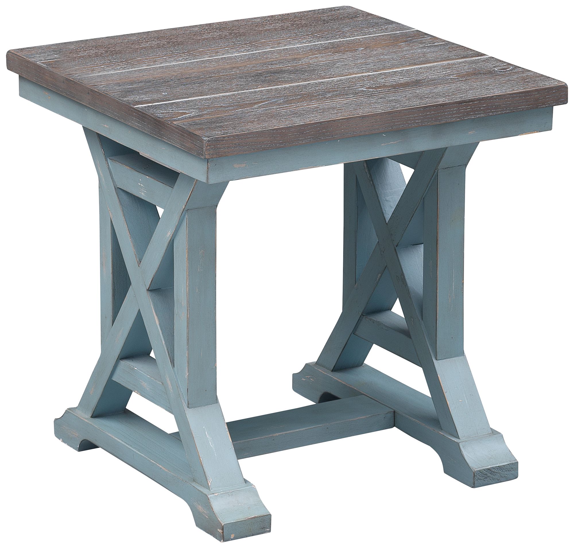 Bar Harbor 24" Wide Blue Wood End Table 831J6 Lamps Plus