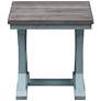 Bar Harbor 24" Wide Blue Wood End Table in scene