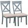 Bar Harbor Oatmeal Fabric Dining Chairs Set of 2
