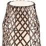 Baran Black Rattan Battery Powered Outdoor Rated LED Cordless Table Lamp