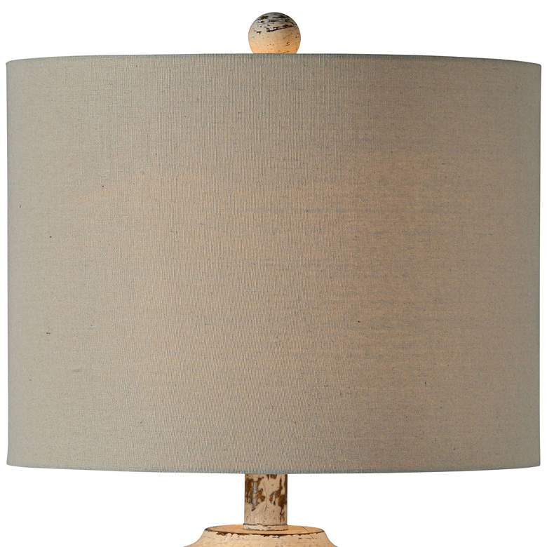 Image 2 Barb 34" High Rustic Gray Wash Urn Table Lamp more views