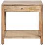 1_Barbados 27 1/2" Wide Brown Wood 1-Drawer Side Table