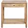 Barbados 27 1/2" Wide Brown Wood 1-Drawer Side Table