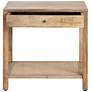 4_Barbados 27 1/2" Wide Brown Wood 1-Drawer Side Table more views