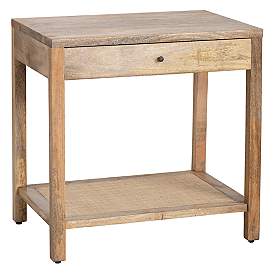 Image5 of Barbados 27 1/2" Wide Brown Wood 1-Drawer Side Table more views