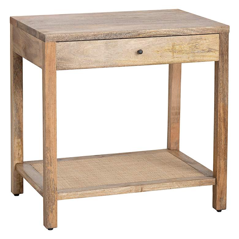 Image 5 Barbados 27 1/2" Wide Brown Wood 1-Drawer Side Table more views