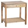 5_Barbados 27 1/2" Wide Brown Wood 1-Drawer Side Table more views