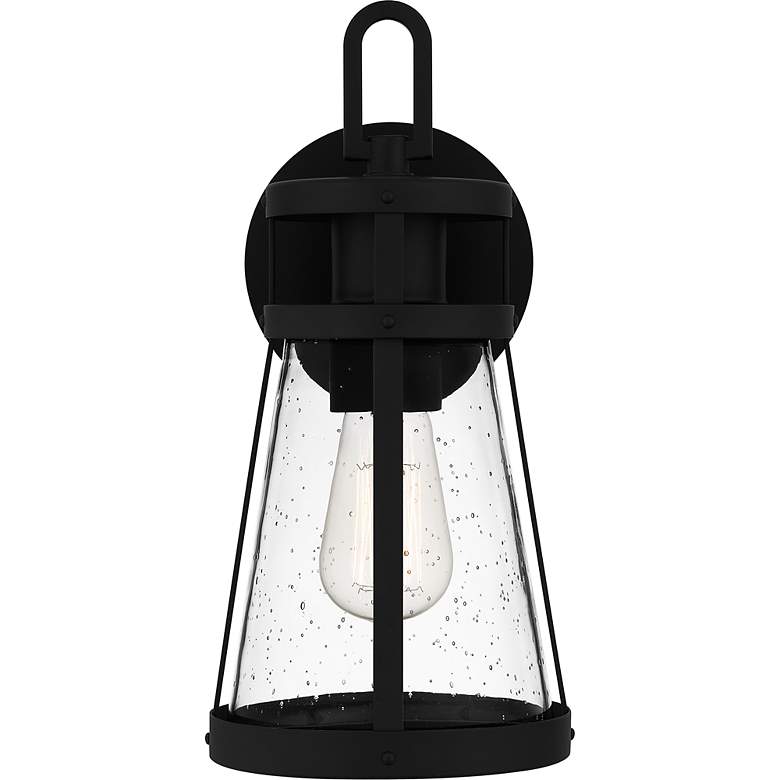 Image 3 Barber 1-Light Matte Black Outdoor Wall Lantern more views