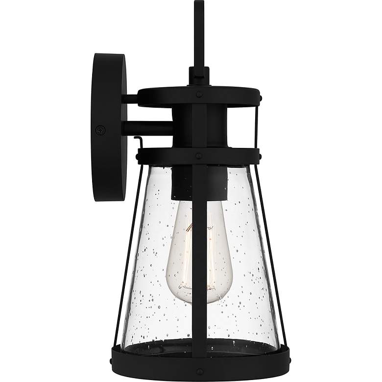 Image 4 Barber 1-Light Matte Black Outdoor Wall Lantern more views