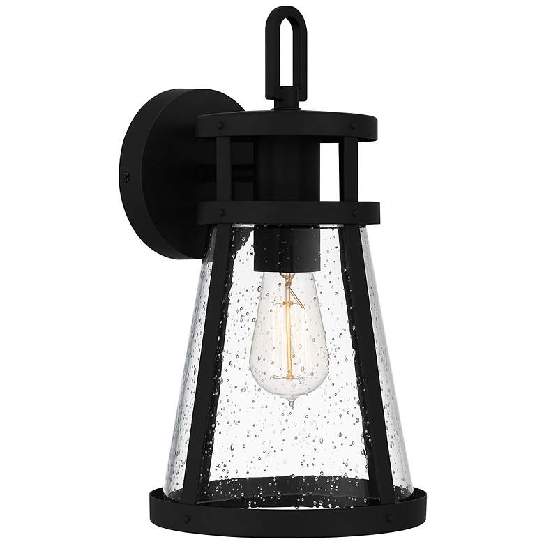 Image 3 Barber 1-Light Matte Black Outdoor Wall Lantern