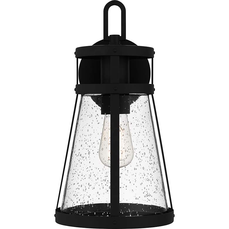 Image 4 Barber 1-Light Matte Black Outdoor Wall Lantern more views