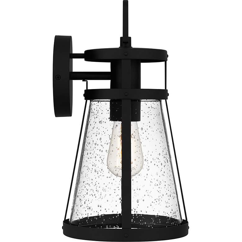 Image 5 Barber 1-Light Matte Black Outdoor Wall Lantern more views