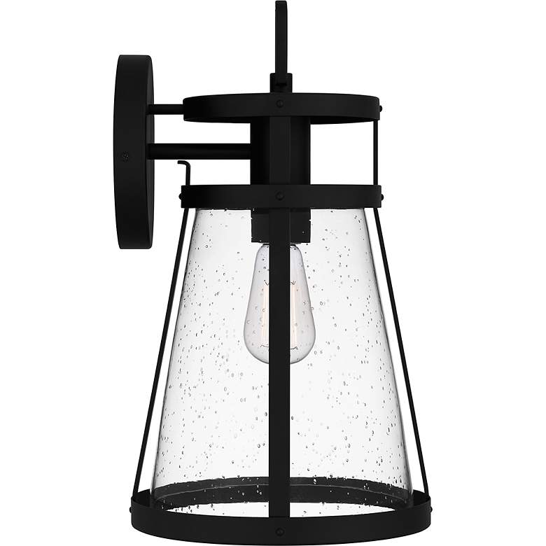 Image 4 Barber 1-Light Matte Black Outdoor Wall Lantern more views