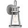 Barber 12 3/4"H Antique Brushed Aluminum Outdoor Wall Light