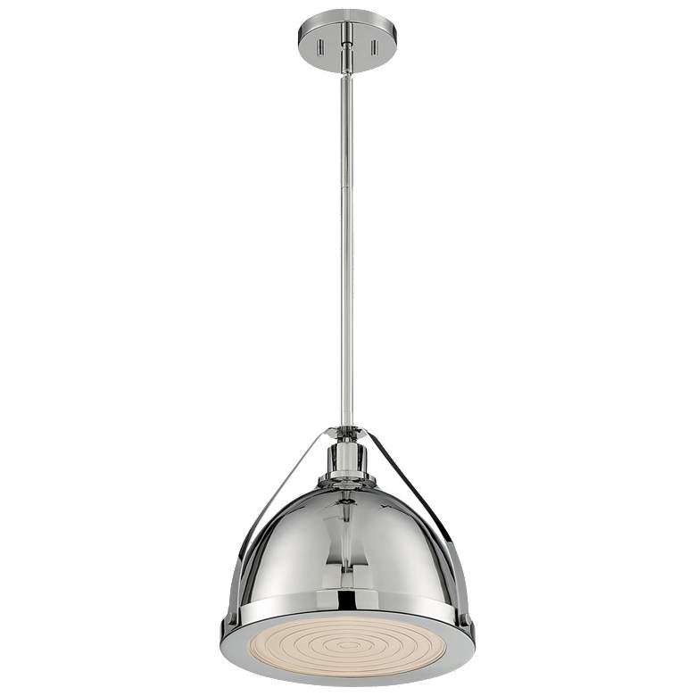 Image 1 Barbett; 1 Light; Medium Pendant Fixture; Polished Nickel Finish