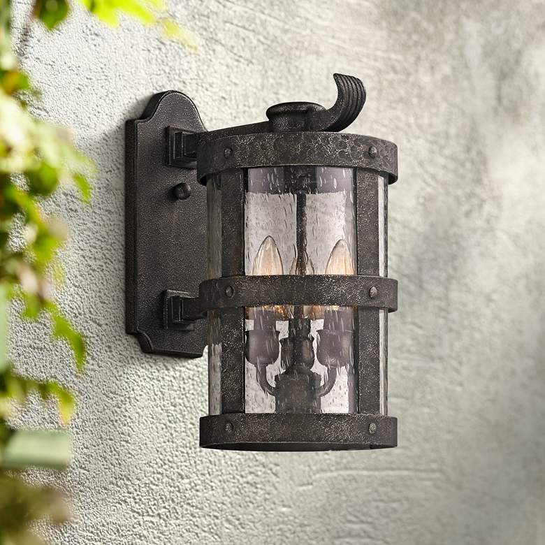 Image 1 Barbosa 15 inch High Bronze Outdoor Wall Light