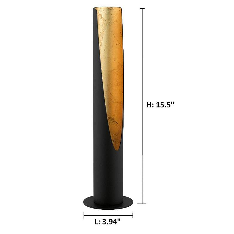 Image 3 Barbotto - 1-Light Table Lamp - Matte Black - Gold more views