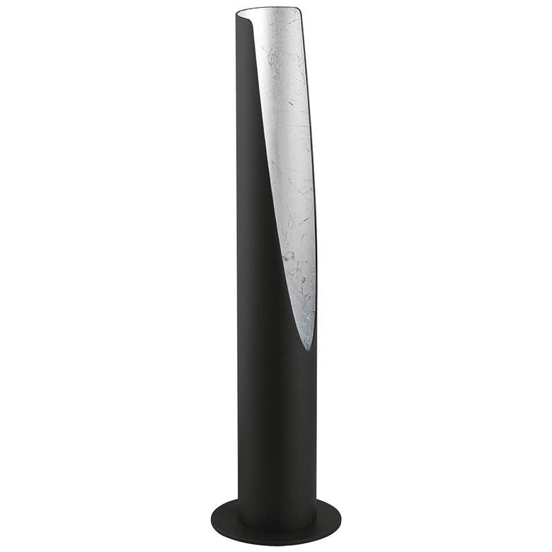 Image 1 Barbotto Matte Black And Silver Table Lamp