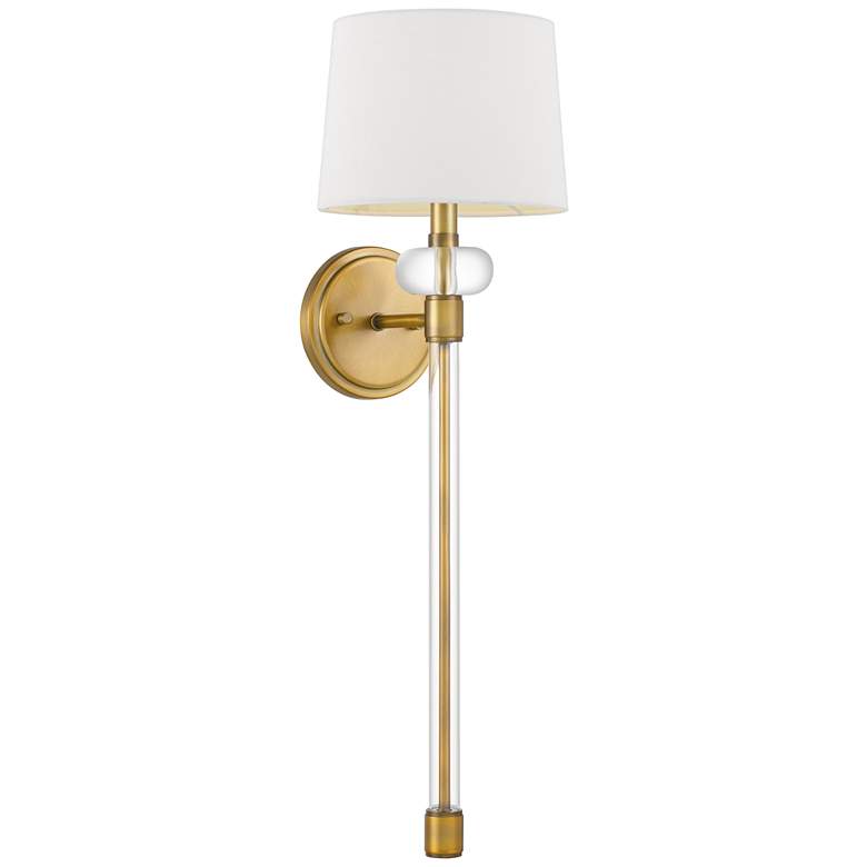 Image 1 Barbour 26.5-in H  Brass Wall Sconce