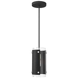 Image1 of Barcelona 1 Light Black Mini Pendant