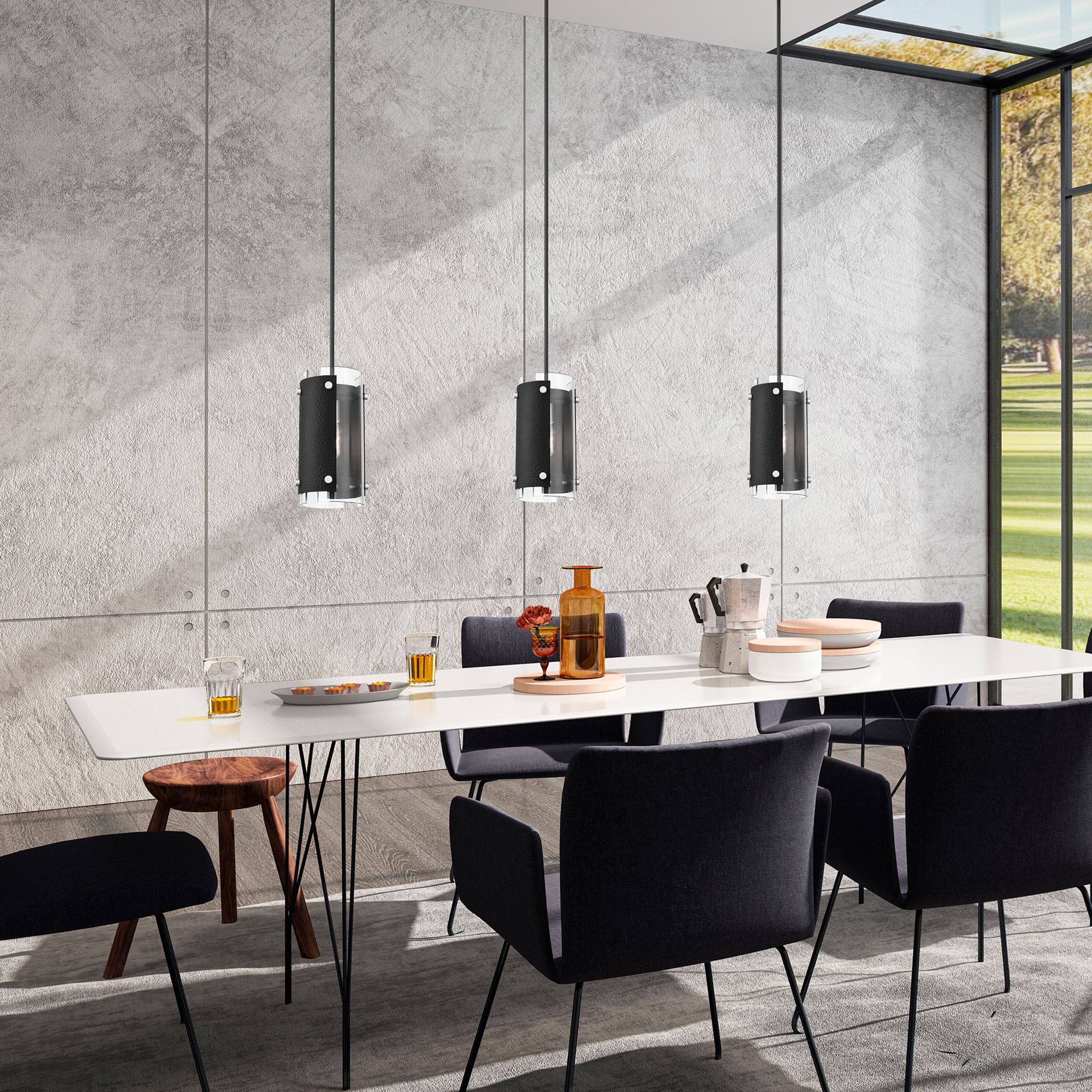 Image 7 Barcelona 1 Light Black Mini Pendant more views