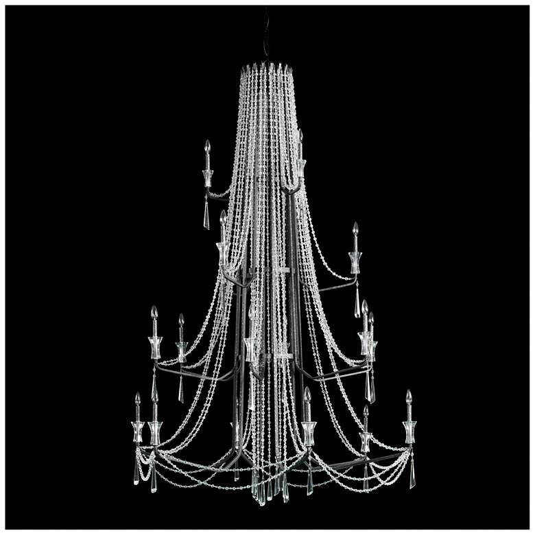 Image 3 Barcelona 18 Light 4-Tier Crystal Chandelier - Onyx more views