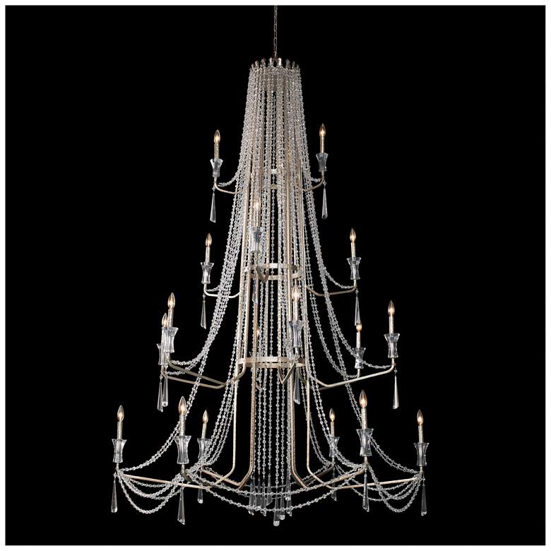 Image 2 Barcelona 18-Light Crystal Chandelier - Transcend Silver more views