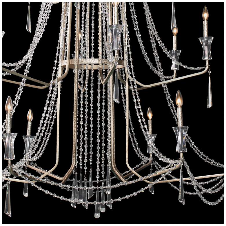 Image 3 Barcelona 18-Light Crystal Chandelier - Transcend Silver more views