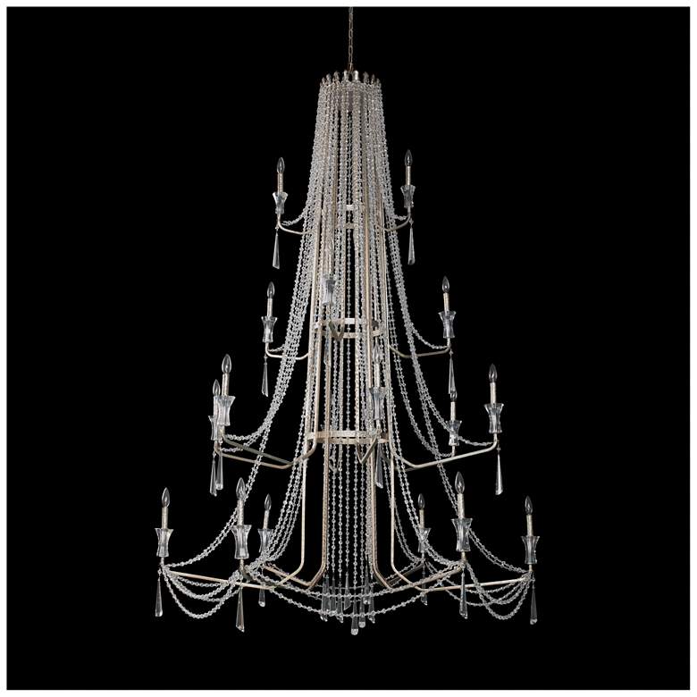 Image 4 Barcelona 18-Light Crystal Chandelier - Transcend Silver more views