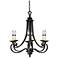 Barcelona 25 1/2" Wide Natural Iron 6-Light Chandelier