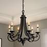1_Barcelona 25 1/2" Wide Natural Iron 6-Light Chandelier