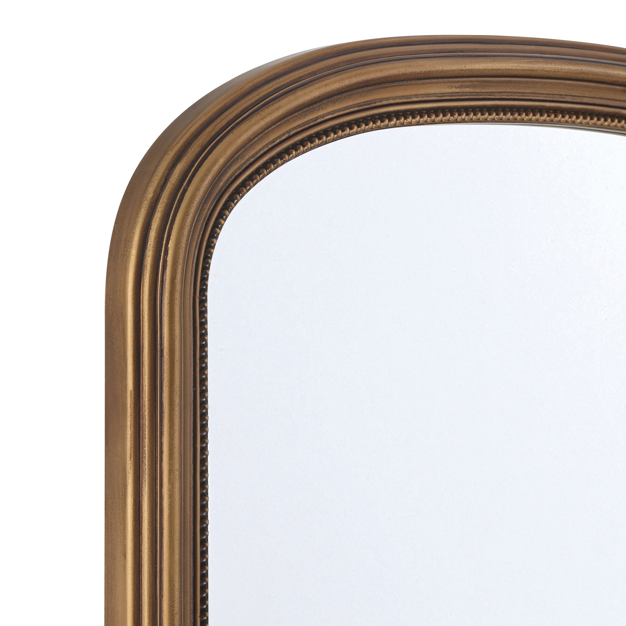 Image 2 Barcelona 29" x 42" Gold Arched Rectangular Wall Mirror more views
