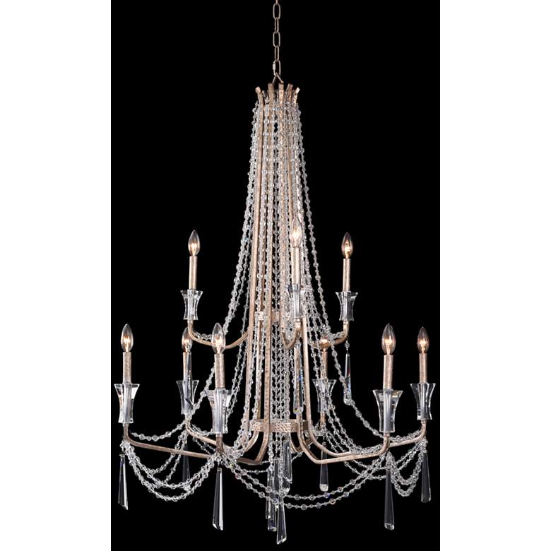 Image 2 Barcelona 34 1/2 inch Wide Transcend Silver Crystal Chandelier