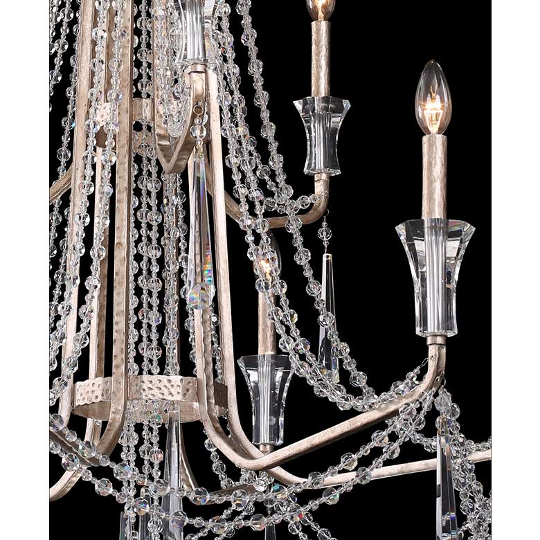 Image 3 Barcelona 34 1/2" Wide Transcend Silver Crystal Chandelier more views