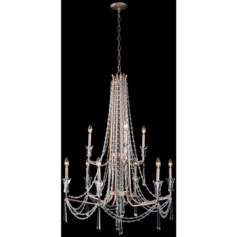 Image 4 Barcelona 34 1/2 inch Wide Transcend Silver Crystal Chandelier more views