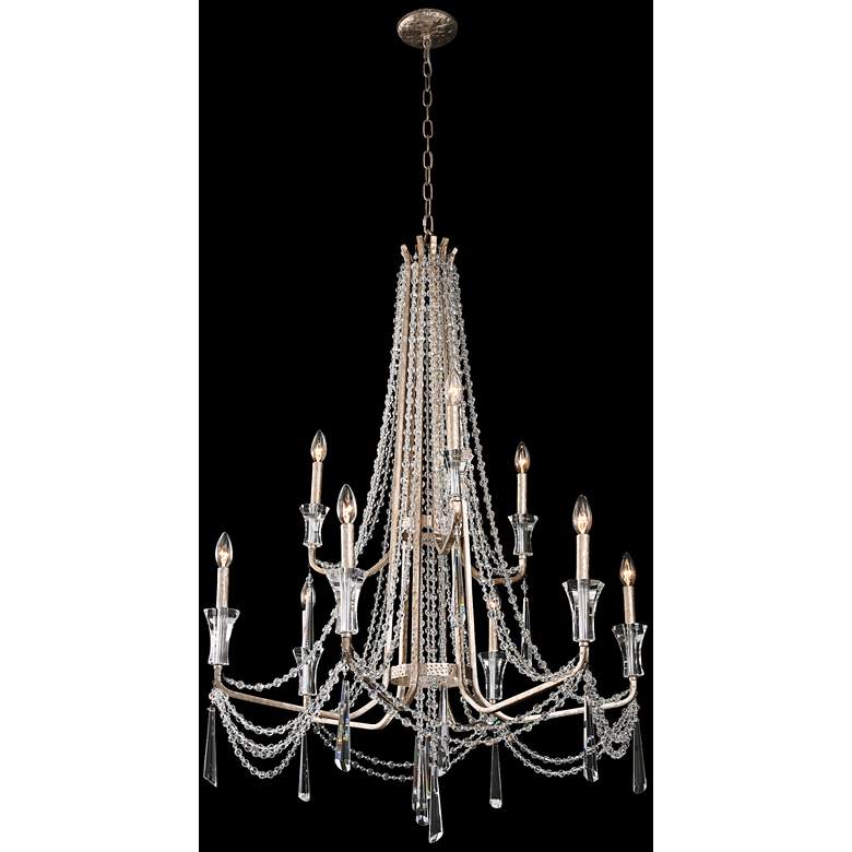 Image 5 Barcelona 34 1/2 inch Wide Transcend Silver Crystal Chandelier more views