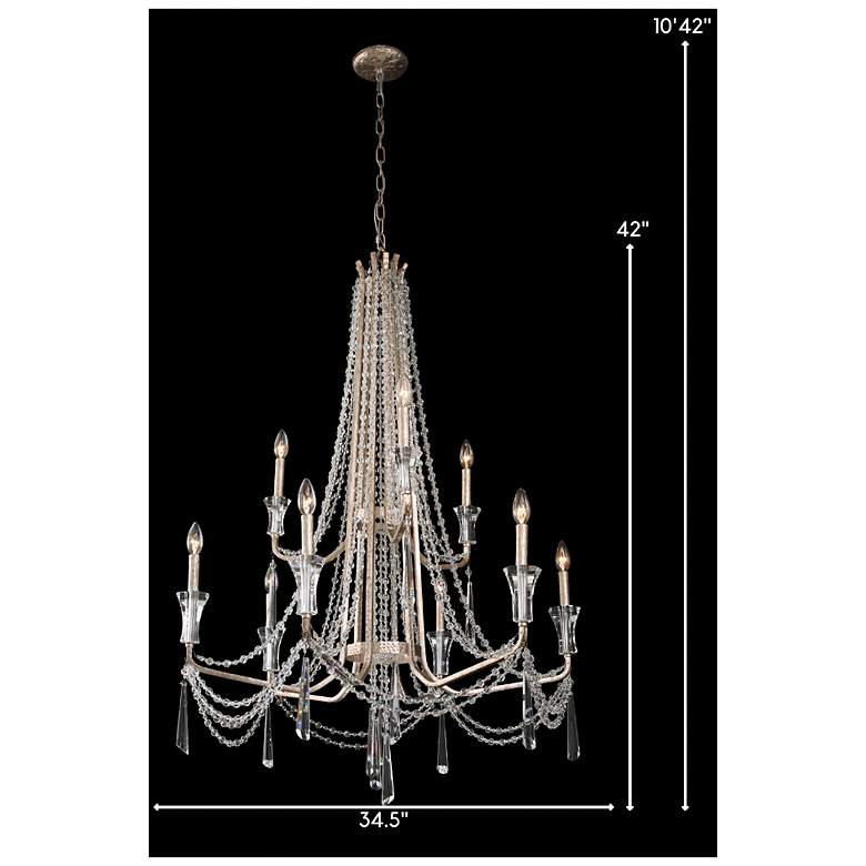 Image 7 Barcelona 34 1/2" Wide Transcend Silver Crystal Chandelier more views