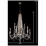 7_Barcelona 34 1/2" Wide Transcend Silver Crystal Chandelier more views