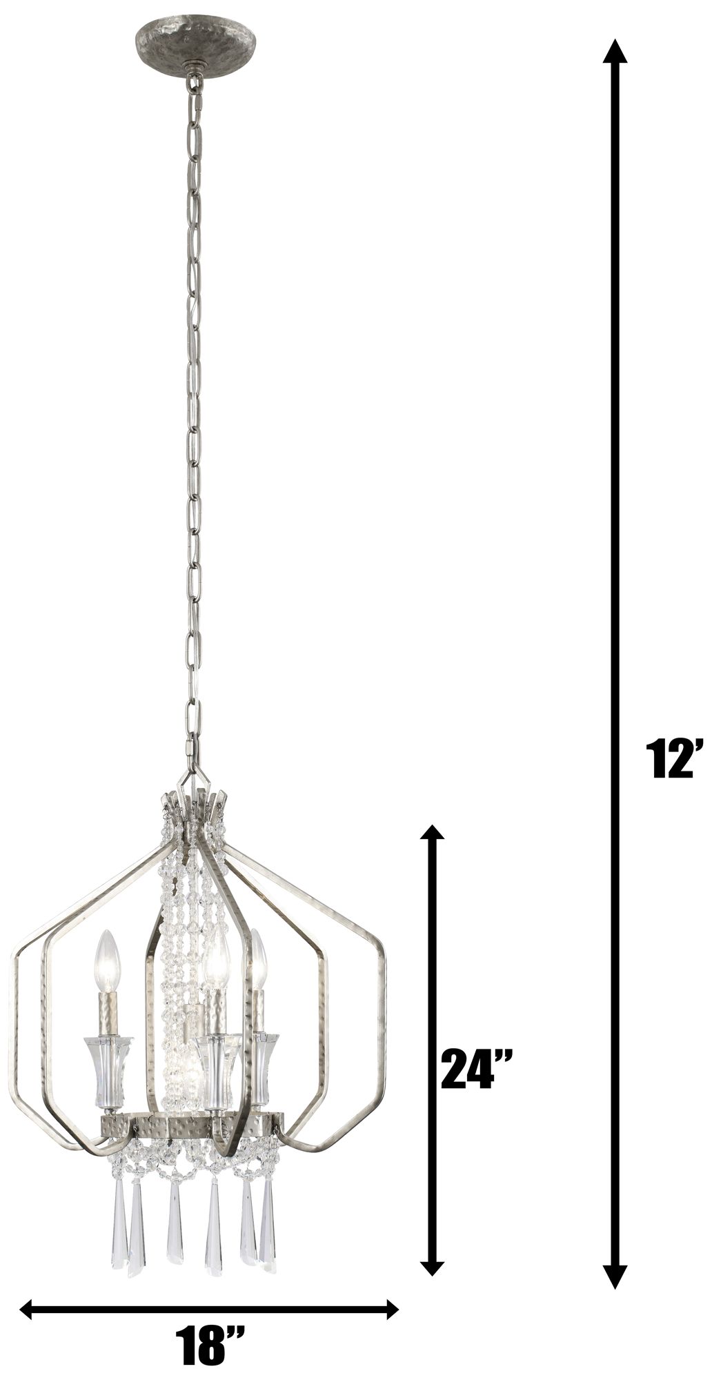 Barcelona 4-Light Pendant - Silver