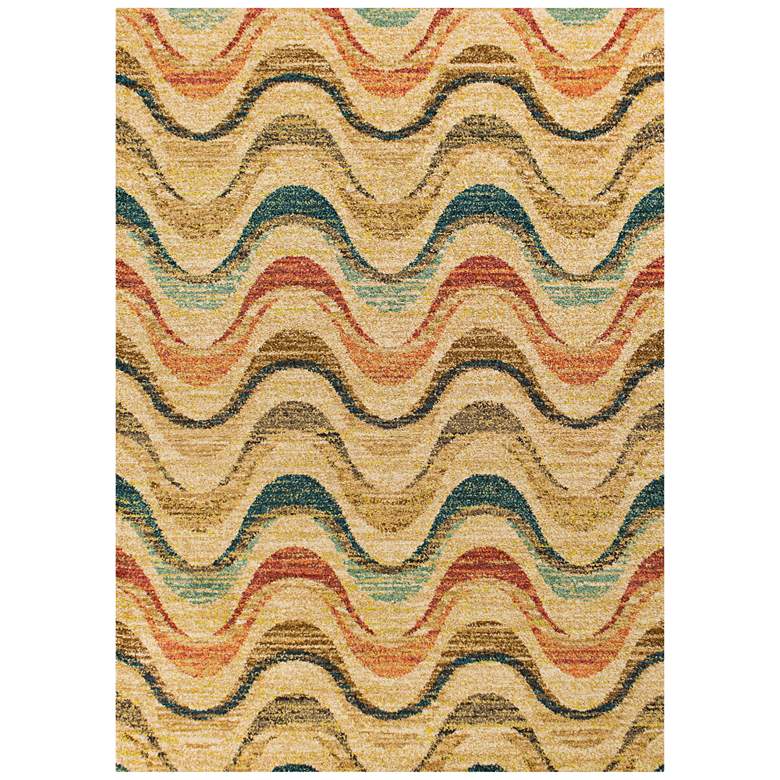 Image 1 Barcelona 4478 5&#39;3 inchx7&#39;7 inch Sand Isla Area Rug 