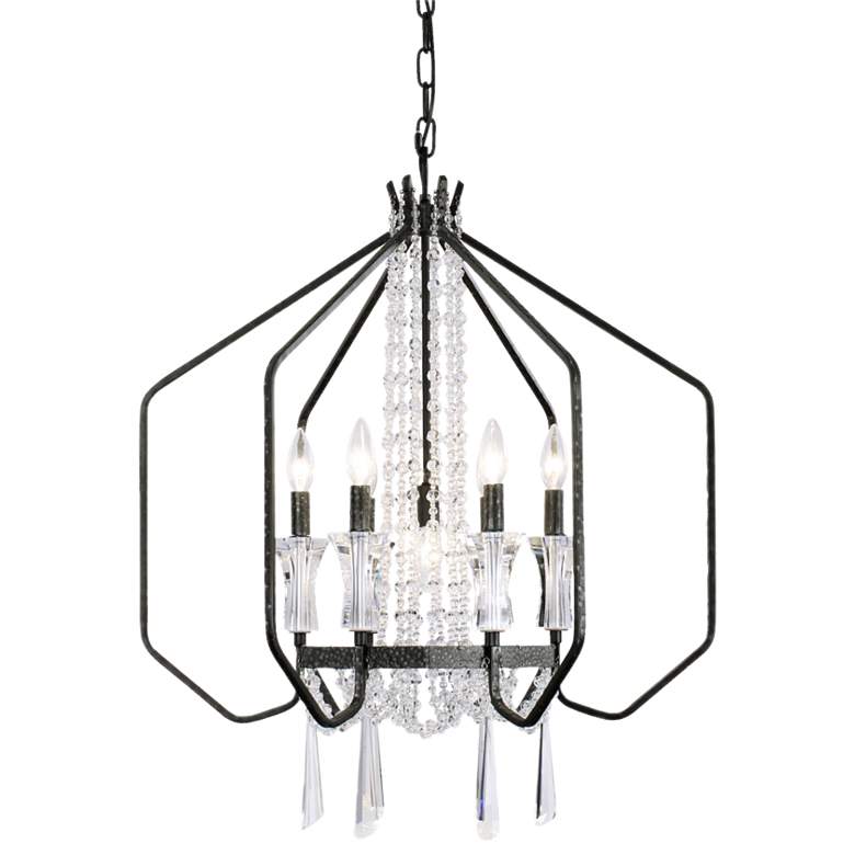 Image 1 Barcelona 7-Light Crystal Pendant - Onyx