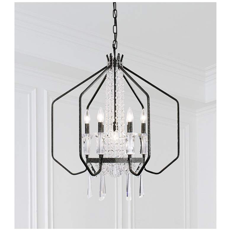Image 1 Barcelona 7-Light Crystal Pendant - Onyx