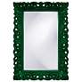 1_Barcelona Glossy Hunter Green 33" x 45" Wall Mirror