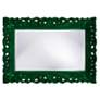 3_Barcelona Glossy Hunter Green 33" x 45" Wall Mirror more views