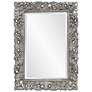 2_Barcelona Glossy Nickel 33" x 45" Rectangular Wall Mirror more views