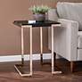 Barcia 19 1/4" Wide Black Champagne Side Table