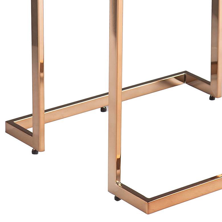Image 4 Barcia 19 1/4" Wide Black Champagne Side Table more views